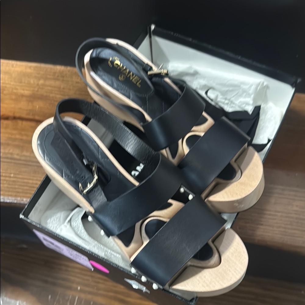 Chanel Black Women's Sandals
